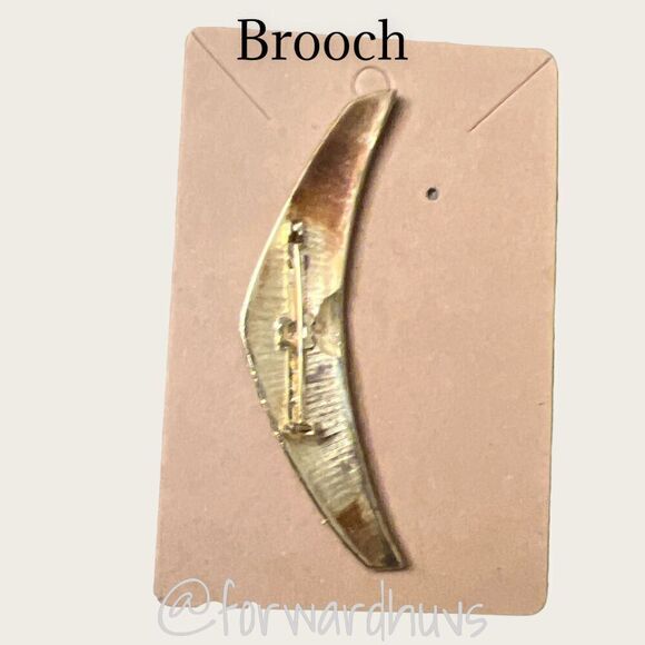 3” Enamel and Gold Tone Brooch - Picture 5 of 7